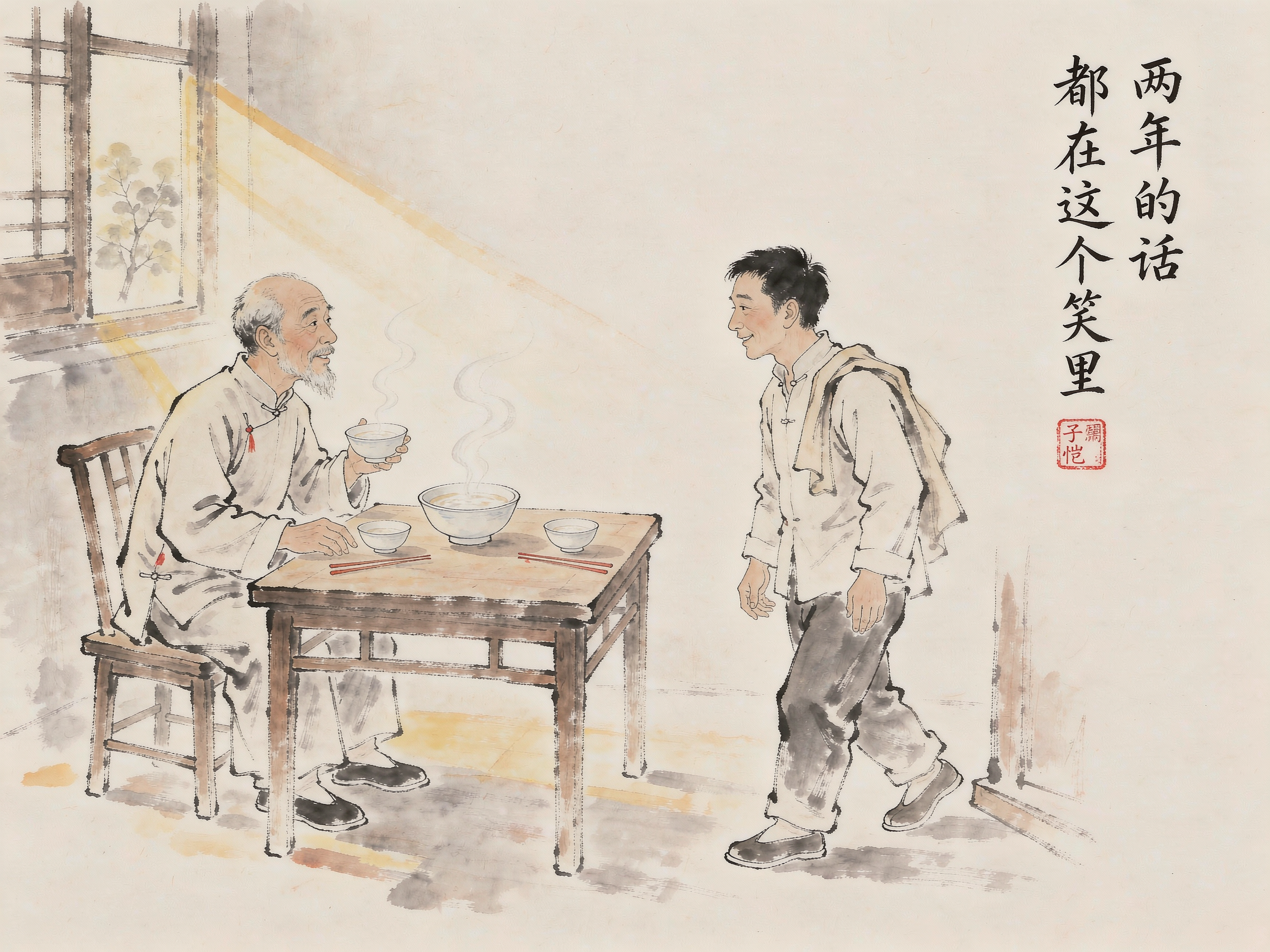 两年的话,都在这个笑里