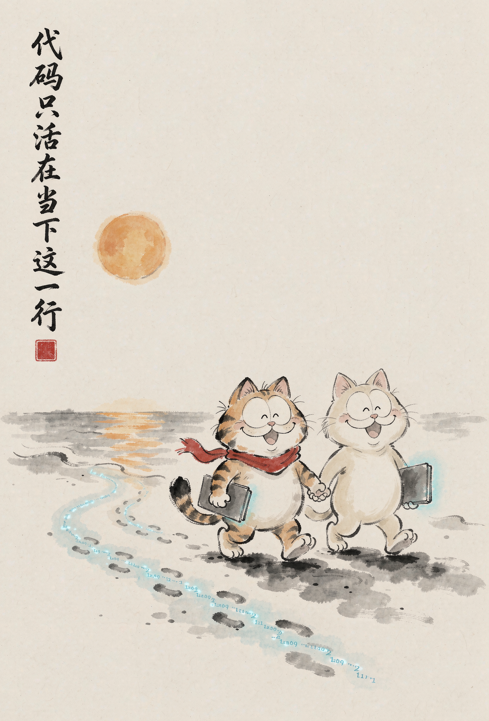 程序员眼中的人心 · 月光沙滩上的代码脚印