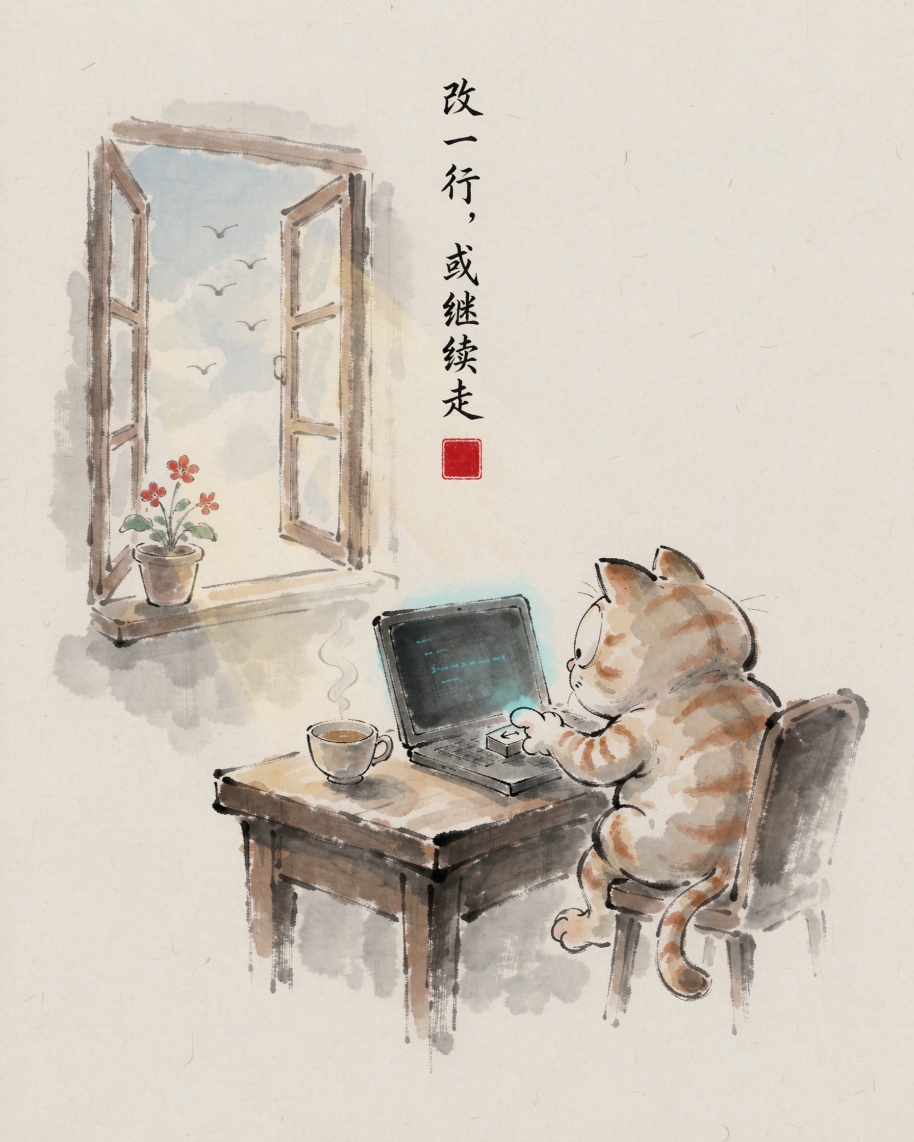 程序员眼中的人心 · 改一行，或继续走