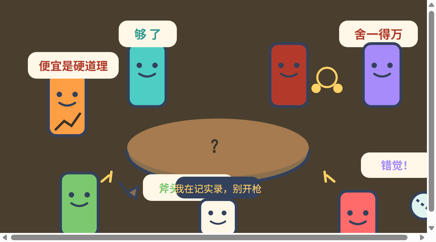 对线现场:六个书机器人围桌对线