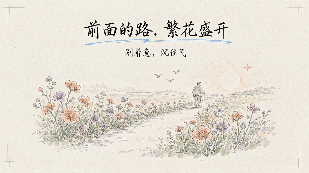 前面的路,繁花盛开